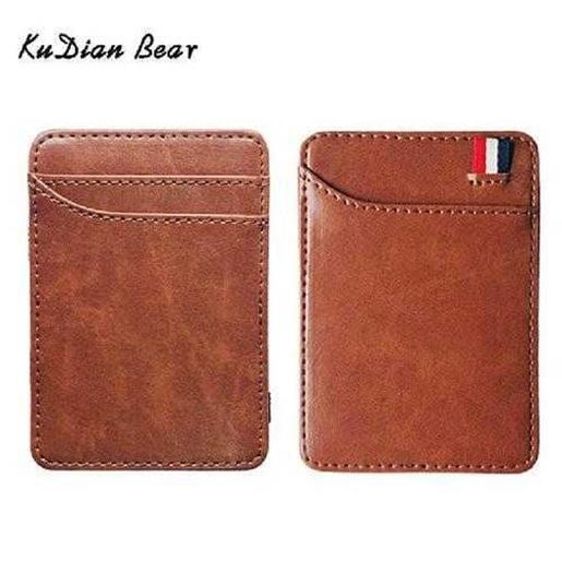 Image sur Slim Leather Men Wallet Magic Brand Designer Men Wallet Card Holder Korean Bilfold Clamps for Money