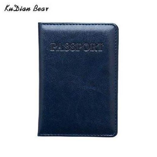 Picture of Leather Passport Cover Minimalist Passport Holder Designer Travel Cover Case Brand Business Card Holder