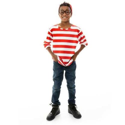 图片 Where's Wally Halloween Costume - Child's Cosplay Outfit, S