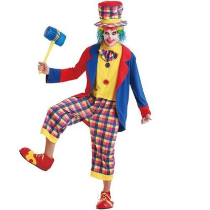 图片 Creepy Clown Adult Costume, M