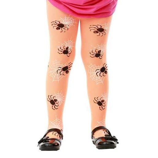 Picture of Orange Spider Costume Tights, L