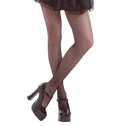 Picture of Black Fishnet Mid-rise Costume Tights