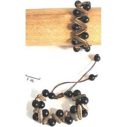 Picture of Acacia & Chumbimba Rainforest Seed Bracelet - Natural Artist