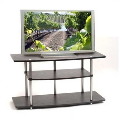 图片 Black 42-Inch Flat Screen TV Stand by Convenience Concepts