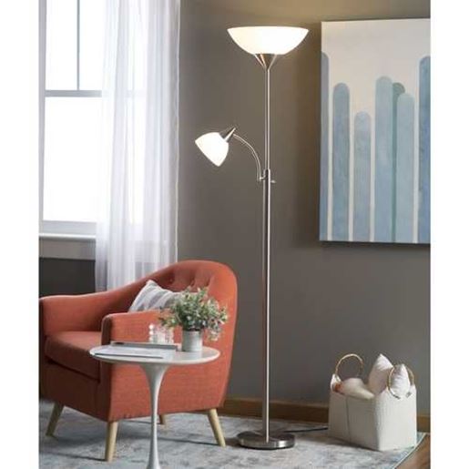 Picture of Modern 71-inch High Floor Lamp with Gooseneck Reading Light