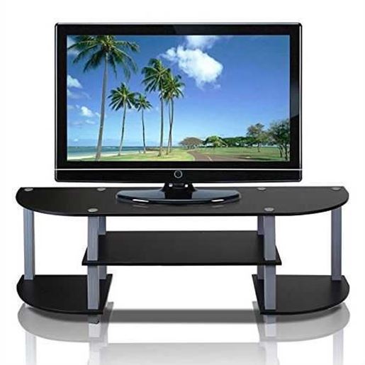 Image sur Contemporary Grey and Black TV Stand - Fits up to 42-inch TV