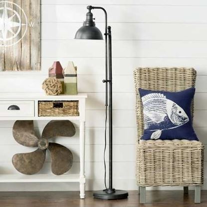Picture of 65-inch Tall Floor Lamp Task Light in Distressed Metal Finish