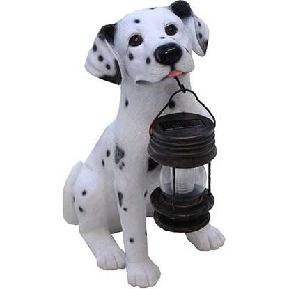 Image de Dalmatian Dog Solar Light Lantern with Super Bright LED