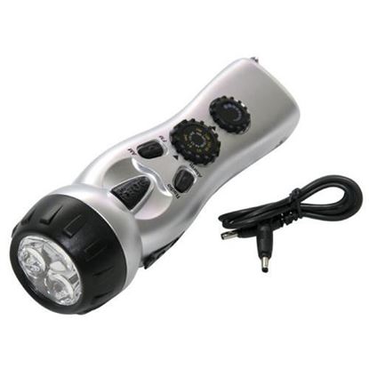 Picture of Flashlight with Am/Fm Radio, Siren, and Cell Phone Charger