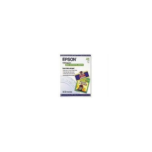 Picture of EPSON PHOTO QUALITY SELF-ADHESIVE SHEETS - A4 (8.3 IN X 11.7 IN) - 167 G/M2. FOR