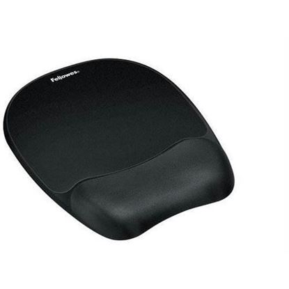 Picture of MEMORY FOAM MOUSE PAD/WRIST REST - BLACK.ITEM H X W X D (INCHES):1.00 X 7.94 X 9