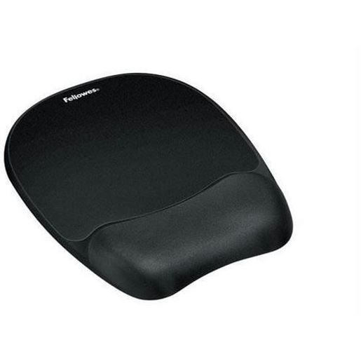 Image sur MEMORY FOAM MOUSE PAD/WRIST REST - BLACK.ITEM H X W X D (INCHES):1.00 X 7.94 X 9