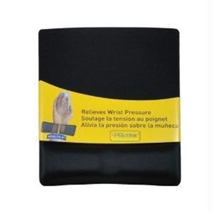 Picture of MOUSEPAD/WRIST SUPPORT W/MICROBAN - BLAC