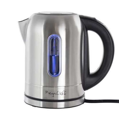 Image de MegaChef 1.7Lt. Stainless Steel Electric Tea Kettle With 5 Preset Temps