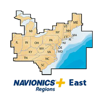 Image de Navionics+ East, MSD, Lakes & Coast