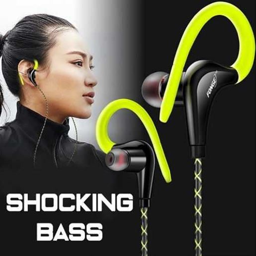 Image sur Ear Hook Sport Earphone Super Bass Sweatproof Stereo Headset For Smartphone