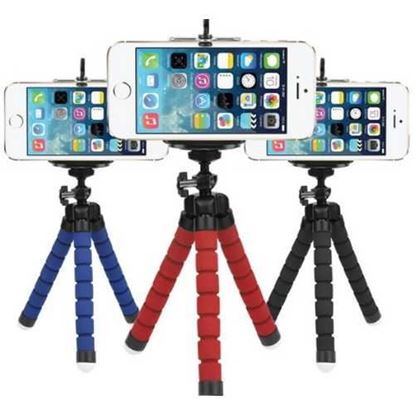 Picture of Mini Octopus Tripod Stand Holder for Phone With Phone Clip Mount