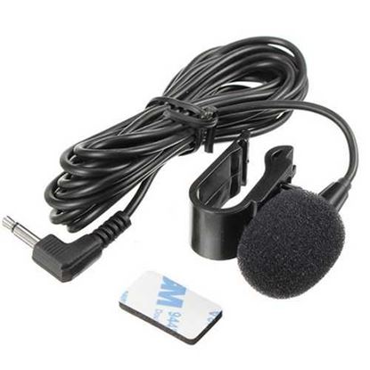 Foto de Wired 3.5 mm Stereo Jack Mini Car Microphone External With Clip