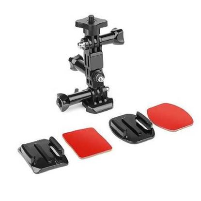 Picture of SHOOT Action Camera Helmet Tripod Mounts for GoPro Hero 7 5 6 Xiaomi Yi 4K SJCAM SJ4000 SJ5000 SJ7 h9 Go Pro 6 7 Accessories Set