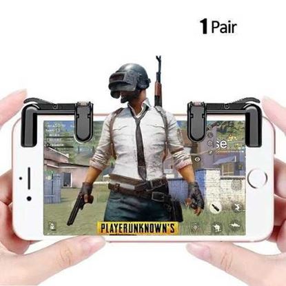 Picture of Yoteen Mobile Phone Shooting Game Fire Button Aim Key Buttons L1 R1 Cell Phone Game Shooter Controller for Android IOS Joystick