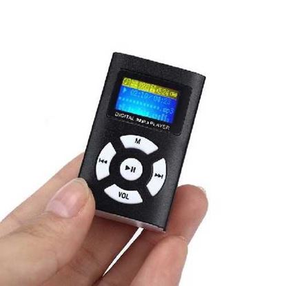 Picture of USB Mini MP3 Player LCD Screen Support 32GB Micro SD TF Card Slick stylish design Sport Compact