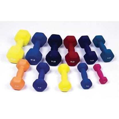 Picture of Dumbell Weight Color Vinyl Coated 3 Lb