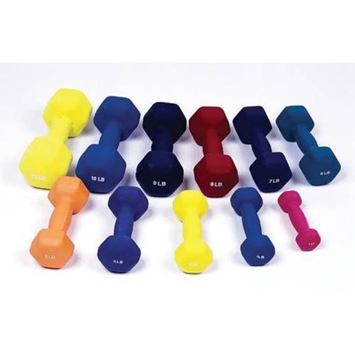 Picture of Dumbell Weight Color Vinyl Coated 4 Lb