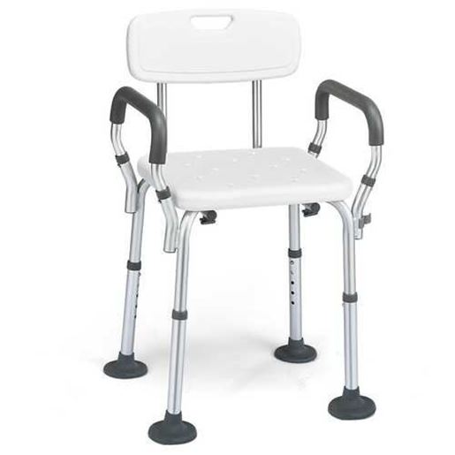 Foto de Shower Chair Spa Bathtub with Removable Armrests and Back