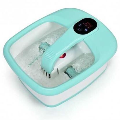 Foto de Portable Electric Automatic Roller Foot Bath Massager-Green