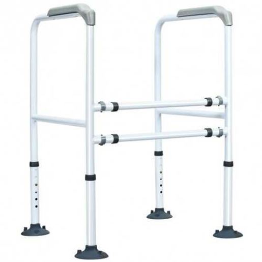 Picture of Stand Alone Toilet Safety Rail with Adjustable Handrail Frame