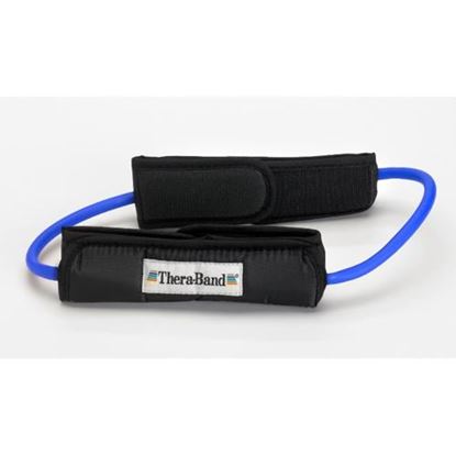 Picture of Theraband Prof Resist Tubing Loop w/Padded Cuffs  Blue