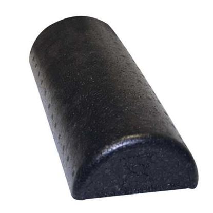 Foto de CanDo Foam Roller Black Compos Extra Firm Half-Round 6  x 12