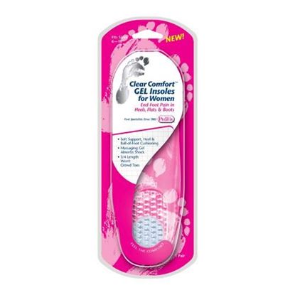 Foto de Clear Comfort Gel Insoles for Women (Fits Sizes 6-10) Pair