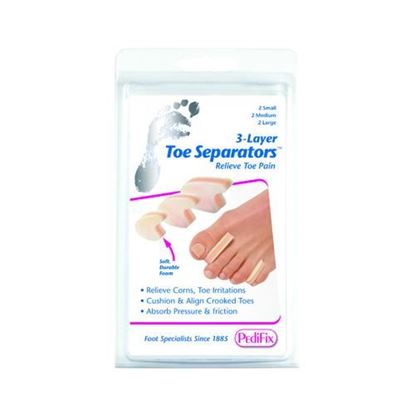 Picture of 3-Layer Toe Separators Pk/6 2-Sm  2-Md  2-Lg