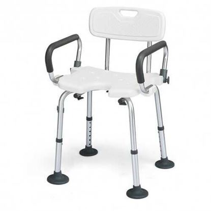 Foto de Adjustable Height U-Shaped Shower Chair