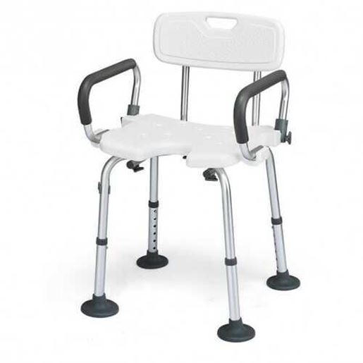 图片 Adjustable Height U-Shaped Shower Chair