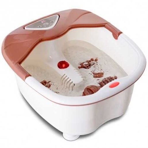 Picture of LCD Display Temperature Control Foot Spa Bath Massager-Brown - Color: Brown