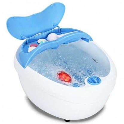 Picture of Electric Heat Bubble Vibration Foot Spa Bath Massager