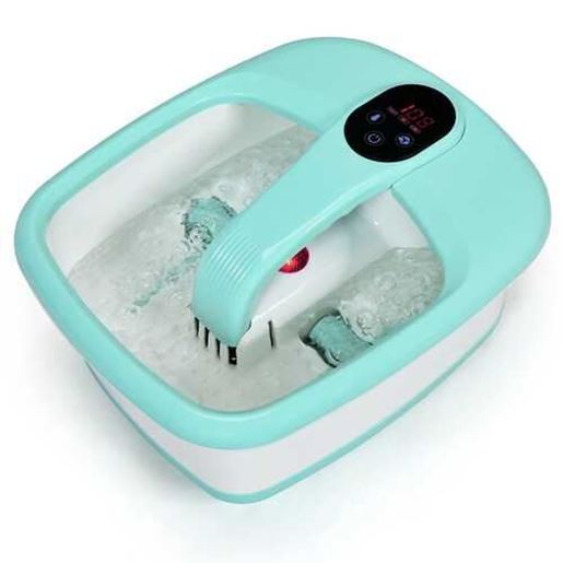 Picture of Portable Electric Automatic Roller Foot Bath Massager-Green - Color: Green