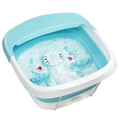 Picture of Foot Spa Bath Motorized Massager with Heat Red Light-Green - Color: Green