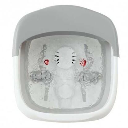 Foto de Foot Spa Bath Motorized Massager with Heat Red Light-Gray - Color: Gray