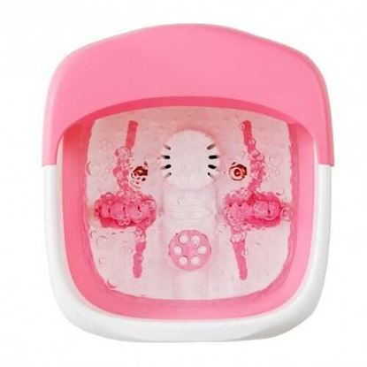 Foto de Foot Spa Bath Motorized Massager with Heat Red Light-Pink - Color: Pink