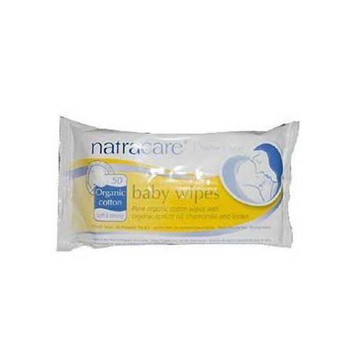 Picture of Natracare Organic Cotton Baby Wipes (1x50 ct)