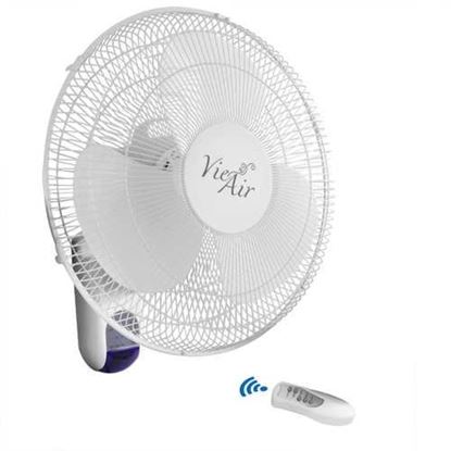 Picture of Vie Air 16 Inch 3 Speed Plastic Wall Fan with Remote Control in White