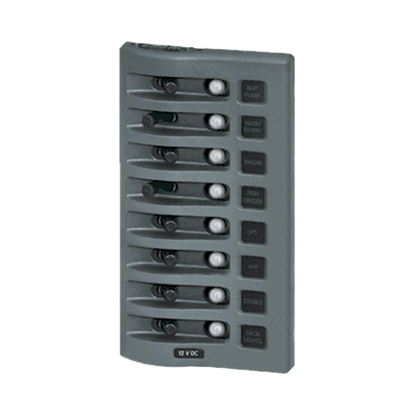 Picture of Panel WD 12VDC CLB 8 positions gray