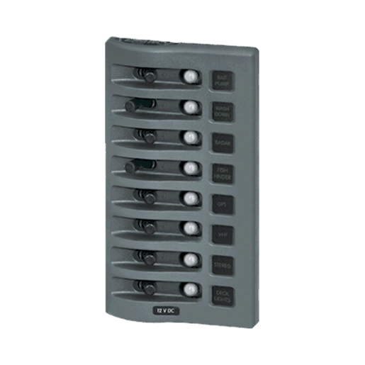 Picture of Panel WD 12VDC CLB 8 positions gray