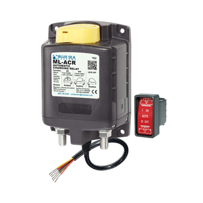Image de 12V Automatic Charge Relay with Manual Sw.