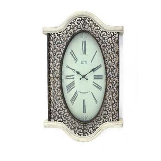 Image sur White Wash Vintage Look Wall Clock