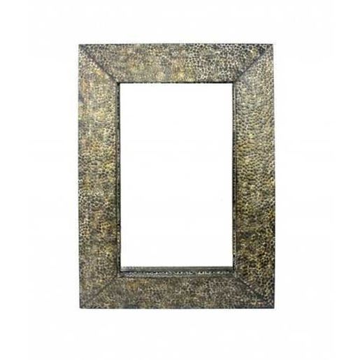 Picture of 34" x 48" x 4" Bronze, Gravel-Like, Mosaic Frame - Dressing Mirror