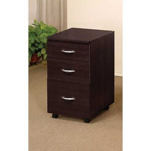 Picture of Espresso 3 Drawer File Cabinet